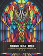 Midnight Forest Magic: A Stunning Coloring Book for Relaxation and Creativity 