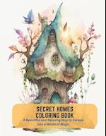 Secret Homes Coloring Book: A Beautiful and Relaxing Way to Escape into a World of Magic 