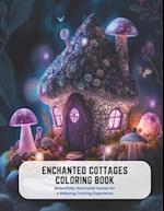 Enchanted Cottages Coloring Book: Beautifully Illustrated Homes for a Relaxing Coloring Experience 