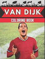 Van Dijk Coloring Book: Football stars coloring book 