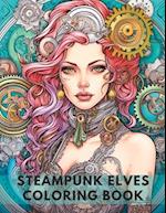 Steampunk Elves Coloring Book 