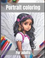 portrait coloring book for adults