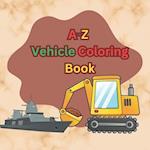 A-Z Vehicle Coloring Book 