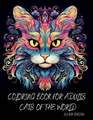 Coloring Book for Adults Cats of the World