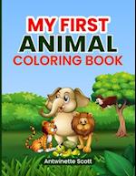 My First Animal Coloring Book 