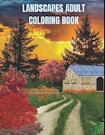 Landscapes Adult Coloring Book