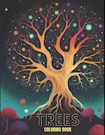 Trees Coloring Book for Adults