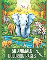 50 Animals Coloring Pages for Kids 