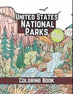 United States National Parks Coloring Book 