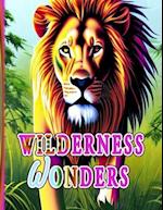 WILDERNESS WONDERS: A Majestic Lion Coloring Book 