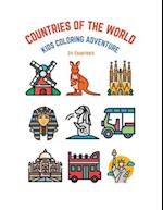 Countries of the World: Kids Coloring Adventure: Kids Coloring Book 