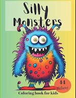 Silly Monster Coloring Book For Kids 