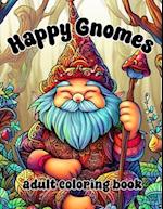 Happy Gnomes: Coloring Book 