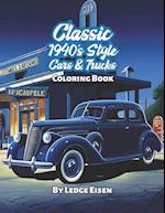 Classic 1940's Style Cars And Trucks Coloring Book 