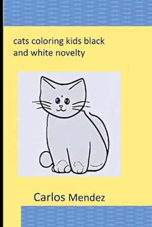 coloring book kids black and white novelty cats