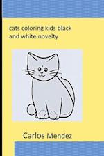 coloring book kids black and white novelty cats 