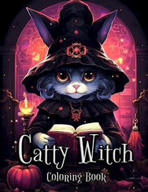 Catty Witch Coloring Book: A Magical Journey into the World of Feline Sorcery