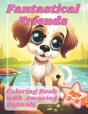 Fantastical Friends: Coloring Book with Amazing Animals: Coloring Journey with Little Animals