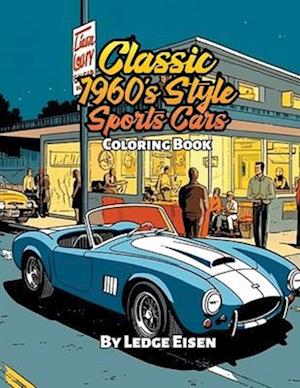 Classic 1960's Style Sports Cars Coloring Book