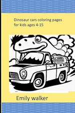 book dinosaur cars coloring pages for kids ages 4-15 