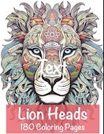 LIONS HEADS 180 coloring pages 