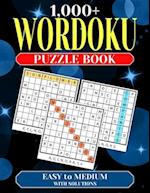 1,000+ Wordoku Puzzle Book for Adults: Word-based Sudoku Puzzles with a secret 9-letter word. 