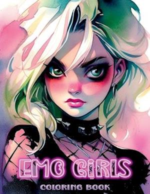 Emo Girls: Coloring Book