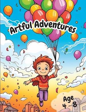 Artful Adventures: Large Print Adventure Coloring Book for Kids, Boys and Girls Ages 4-8