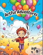 Artful Adventures: Large Print Adventure Coloring Book for Kids, Boys and Girls Ages 4-8 