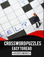 Crossword Puzzles: Easy To Read 