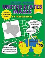 Stateline Labyrinths: United States Mazes - Difficult/Ages 9 & Up 