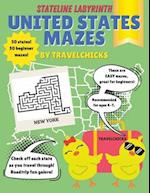 Stateline Labyrinths: United States Mazes - Easy/Ages 4-7 