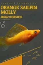 Orange Sailfin Molly: From Novice to Expert. Comprehensive Aquarium Fish Guide 