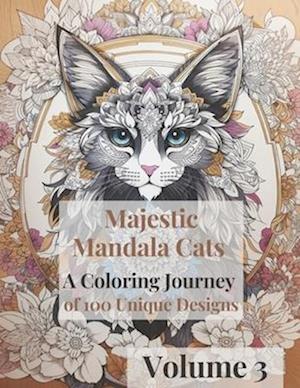 Majestic Mandala Cats: A Coloring Journey