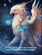 Enchanted Realms: Magical Creatures Coloring Book 