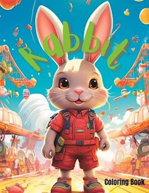 Rabbit Coloring Book : Adventure Bunny Coloring Book For Kids