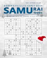 Samurai Sudoku Puzzle Levels Easy to Extreme: Variety Samurai Games Brain Health 1000 Puzzle Book Overlapping into 200 Samurai Style Puzzles Book for 