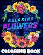 Relaxing Flowers Coloring Book for Adults