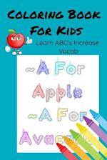 ABC Coloring Vocabulary Book For Kids