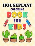 Houseplant Coloring Book for Kids