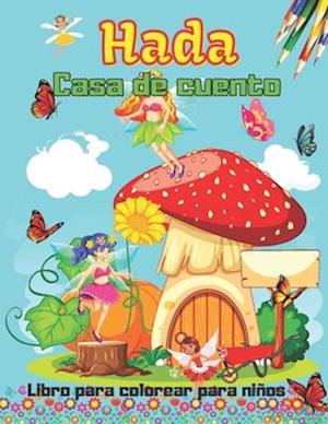 Cuento de hadas Casa libro para colorear para niños