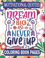 Motivational Quotes Coloring Book 