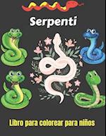 SERPENTI Libro da colorare per bambini