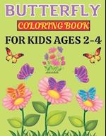 Butterfly Coloring Book For Kids Ages 2-4: Butterfly Coloring Pages For Children's, For Drawing Butterflies Coloring Image Ages 3-8, 5-12 
