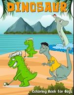 Dinisaur Coloring Book For Boys: Children's Inspirational Coloring Book With Mythical Creatures. 