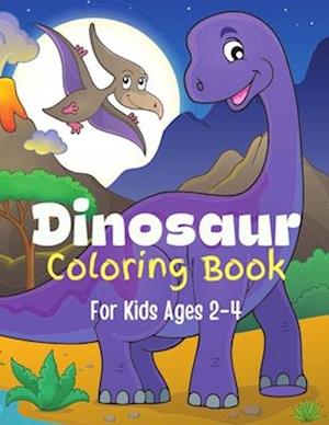 Dinosaut Coloring Book For Kids Ages 2-4: Children's Inspirational Coloring Book With Mythical Creatures.