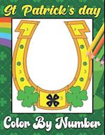 St. Patrick's Day Color by Number: Coloring Book With Saint Patrick's Day Leprechauns, Pots of Gold,Fun and Simple Images | st Patrick's day activity 