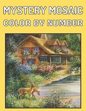 New Large Print Mystery Mosaics Color By Number