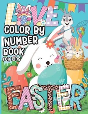Easter Color By Number Book For Kids