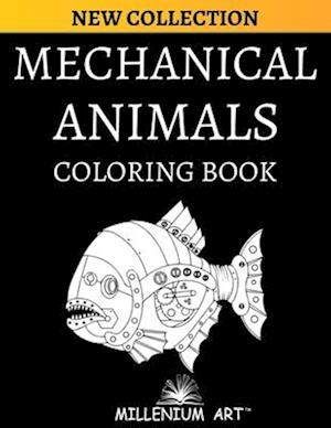 50 Mechanical Animals Coloring Book: Gift idea - 50 Illustrations - AU